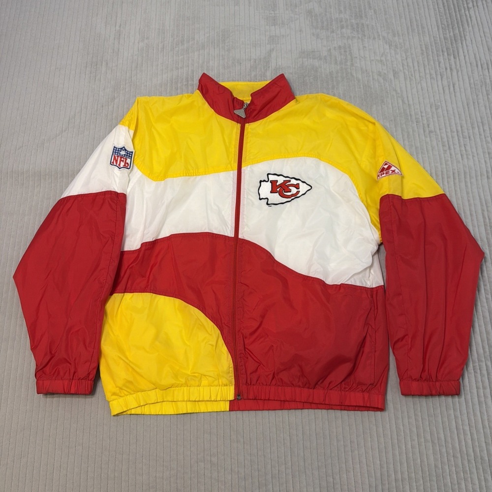 NFL Kansas City Chiefs Pro Line Coat Large NFL Apex One Jacket Vintage 90's